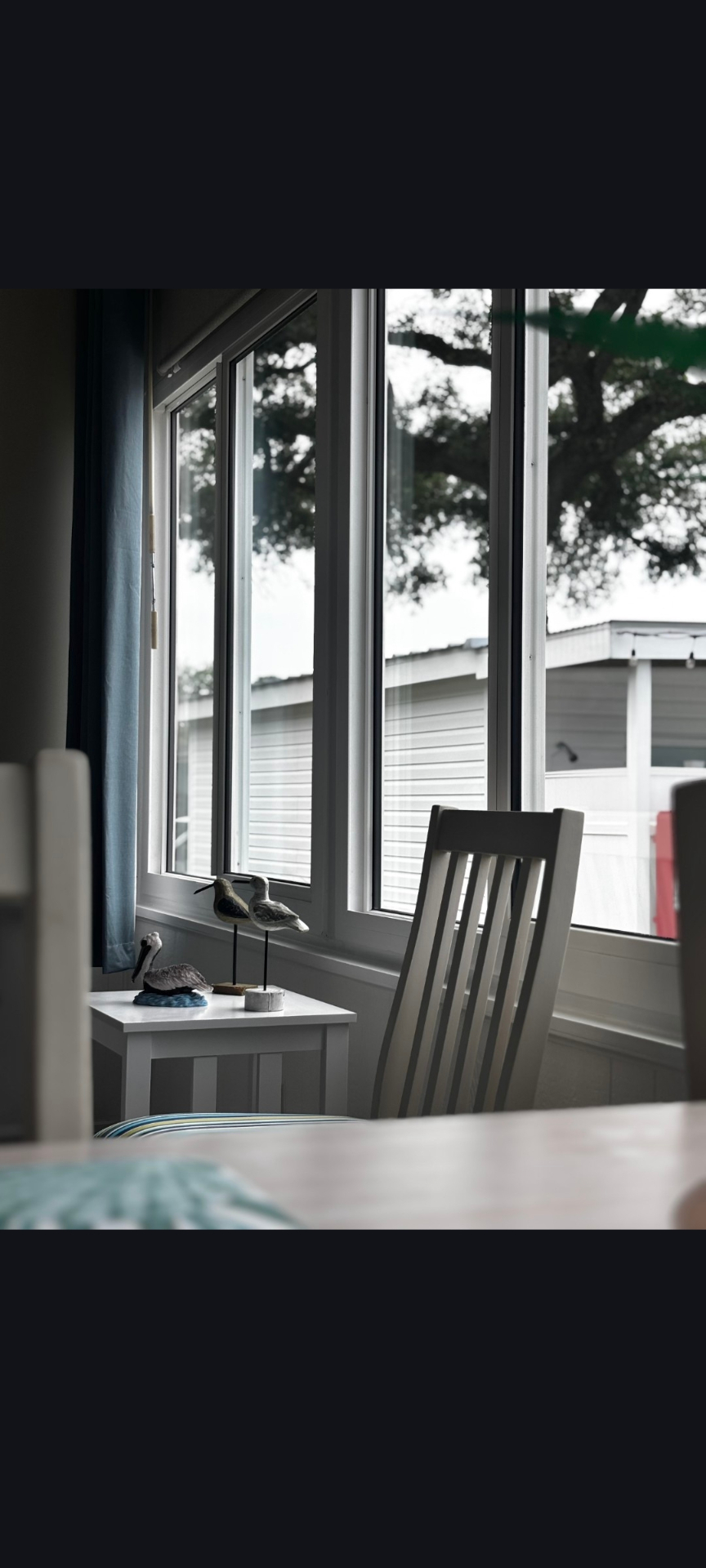 Finished sunroom interior after remodel